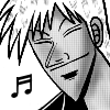 akagi humming with eyies closed