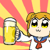 popuko holding beer